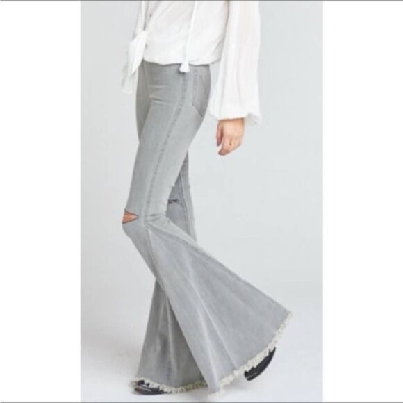 NWT Show Me Your Mumu Flare Jean High Waist Small - Picture 4 of 15